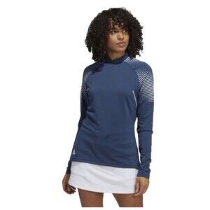 NWT Women's M Adidas COLD.RDY Long Sleeve Mock Neck Golf Shirt HG6959 $80